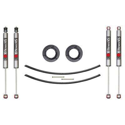 Suspension Lift Kit w/Shock M95 Performance Shocks 2.5 Inch Lift Incl. Front Spacer Kit Add-A-Leaf Skyjacker