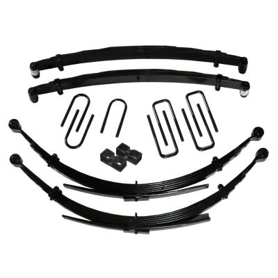 Lift Kit 4 Inch Front/2.5 Inch Rear Lift 92-93 Dodge W250/W350 Includes Front/Rear Leaf Springs Front/Rear U Bolt Kits Front/Rear Bushing Kit Rear Block Skyjacker