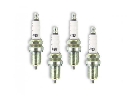 HP Copper Spark Plug Shorty 14MM Thread, .750 In Reach Heat Range 6 Gasket (Flat) Seat 4-Pack ACCEL