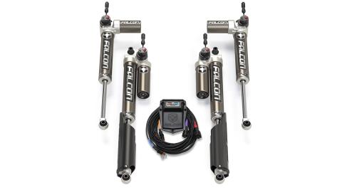 18-Up Jeep Wrangler JL EcoDiesel/4xe/392 SP2 3.5 e-Adjust Piggyback Shock Kit 0-1.5 Inch Lift Falcon Shocks
