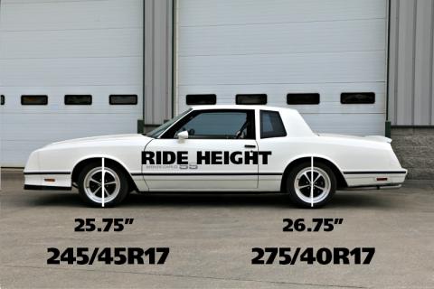 Streetgrip Suspension System For 1978-1988 Monte Carlo Cutlass W/ Small Block Front And Rear Dual Rate Coil Springs Delrin Control Arm Bushings Ball Joints Drop Spindles Front And Rear Sway Bar And HQ Shocks Ridetech