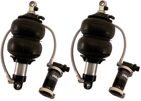Front TQ Shockwaves For 1979-1993 Mustang For Use W/ Ridetech Sla Pair Of Triple Adjustable Shock waves W/ 1/4 Inch Airline Fittings Ridetech