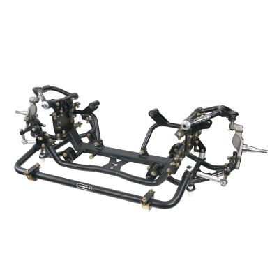 HQ Air Suspension System For 1965-1972 F-100 Front And Rear HQ Shockwaves Front Suspension System And Bolt-On 4-Link Pin Spindle Ridetech