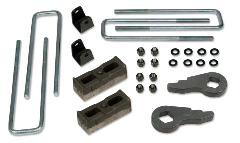 2 Inch Lift Kit 01-10 Silverado/Sierra 2500HD 4x4 w/Rear Lift Blocks and U-Bolts Tuff Country