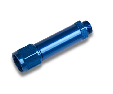 Dual Feed Bowl Inlet Fitting -8 An, 9/16-24, Swivel End Blue Demon Fuel Systems
