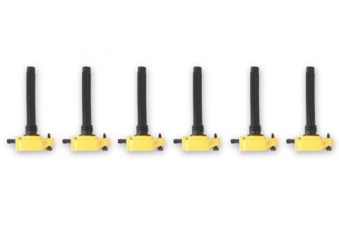 Direct Ignition Coil Kit Supercoil 2011-2016 Mopar 3.6L V6 Yellow 6-Pack ACCEL