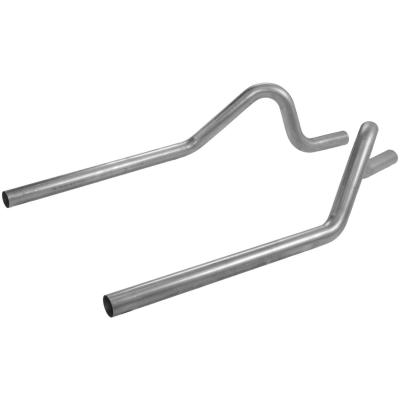 Pre-Bent Tailpipes Fits 1965-1973 Ford Mustang Without Staggered Shocks, 1967-1973 Mercury Cougar Flowmaster