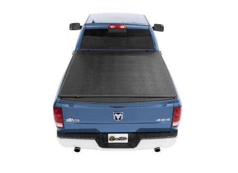 Soft Tri-Fold Tonneau Cover EZ-Fold For Dodge 2000-2004 Dakota 5.3 Foot Black Tailgate Spoiler Not Included Bestop