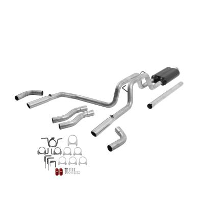 American Thunder Cat-Back Exhaust System 1994-2001 Dodge Ram 1500 Trucks With 3.9L, 5.2L, And 5.9L Engines 1994-2002 2500/3500 With 5.9L Engine Fits 2/4 Wheel Drive And All Wheelbases Aggressive To Moderate Sound Flowmaster