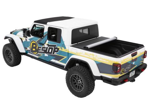 EZ-Roll Soft Tonneau '20-26 Gladiator For 5 ft. bed Black Diamond Bestop