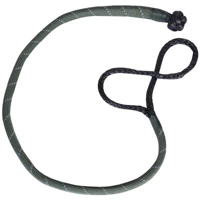Abrasion Resistant Rope Shackle 10mm 30000 Lbs Breaking Strength 20 Inch Diameter Loop Reflective Bulldog Winch