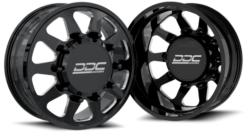 Dually Wheels The Ten Forged 20x8.25 8x210 Black/Mill 11-25 Silverado/Sierra 3500 DDC Wheels