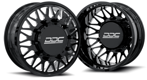 Dually Wheels The Mesh Forged 22x8.25 8x210 Black/Mill 11-25 Silverado/Sierra 3500 DDC Wheels