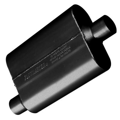 40 Series Chambered Muffler 40 Series 2.25 Offset In 2.25 Center Out Aggressive Sound Flowmaster