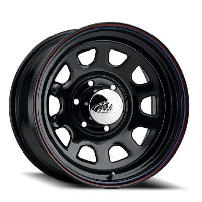 Steel Wheels 16x7 51 Black Daytona Black 5 On 114.3  Bolt Pattern 0 Offset Allied Wheels