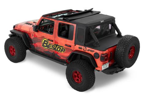 Jeep Wrangler Halftop Soft Tops For Jeep 2018-2023 Wrangler JL 4 Door Black Diamond Bestop