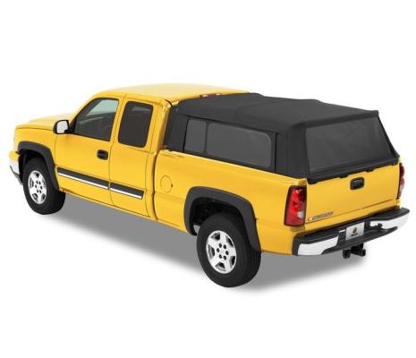 Supertop Truck Bed Cap For Chevy/GMC 1999-2018 Silverado/Sierra 6.5 Foot Bed Black Diamond Fabric Bestop