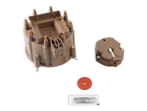 Distributor Cap & Rotor Kit Hei Style Tan 1972-1986 Various GM Clamp Down Cap ACCEL