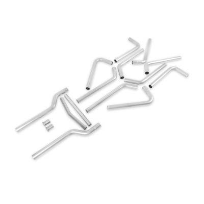 U-Fit Dual Exhaust Kit 16 Pc. Universal Dual Exhaust Tubing Kit 2.50-Inch Mandrel-Bent 409 Stainless Steel Tubing Flowmaster