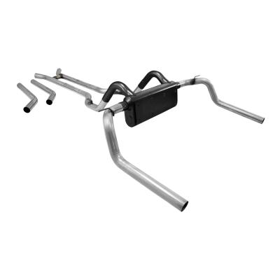 American Thunder Crossmember-Back Exhaust System Fits 1967-1974 Chevrolet Camaro, Pontiac Firebird With V8 Engine 2.50 Inch Stainless Steel Moderate Sound Flowmaster