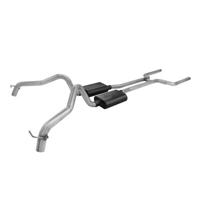 American Thunder Crossmember-Back Exhaust System Fits 1968-1974 Chevrolet Nova With V8 Engine 2.50 Inch Stainless Steel Pipes Aggressive To Moderate Sound Flowmaster