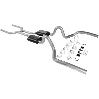 American Thunder Crossmember-Back Exhaust System Fits 1968-1972 GM A-Body With A V8 Engine 3.0 Inch Stainless Steel Aggressive Sound Flowmaster