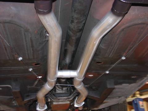 American Thunder Crossmember-Back Exhaust System Fits 1967-1970 Ford Mustang With V8 Engine Stainless Steel Aggressive To Moderate Sound Flowmaster
