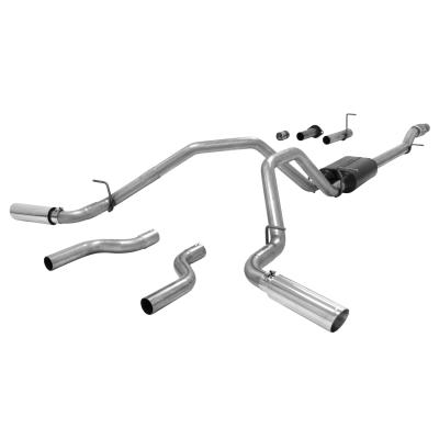 American Thunder Cat-Back Exhaust System Fits 2007-2013 Silverado/Sierra 1500 With 5.3L Engine Aggressive To Moderate Sound Flowmaster