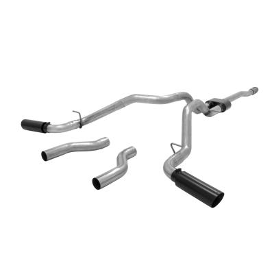 Outlaw Cat-Back Exhaust System 2009-2013 Silverado/Sierra 1500 Trucks With The 5.3L Engine And Fits All 2/4 Wheel Drives With 143.5 And 157.5-Inch Wheelbases Aggressive Sound Flowmaster
