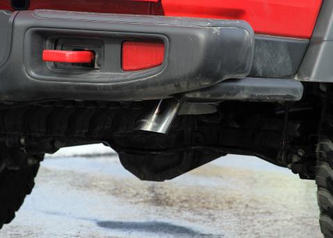 American Thunder Cat-Back Exhaust System Fits 2021-2023 Jeep Gladiator 3.0-Liter Diesel, Filter-Back, Single Rear Exit, American Thunder Stainless Steel Exhaust System Flowmaster