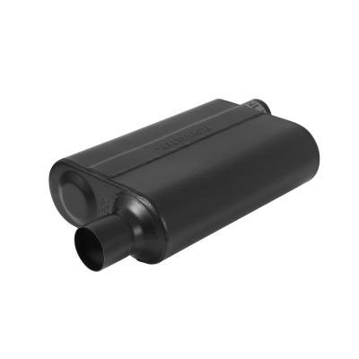 Super 44 Series Chambered Muffler Super 44 Series Stainless Steel 2.25 Offset In 2.25 Offset Out Aggressive Sound Flowmaster