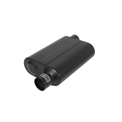 Super 44 Series Chambered Muffler Super 44 Series Stainless Steel 2.50 Offset In 2.50 Offset Out Aggressive Sound Flowmaster