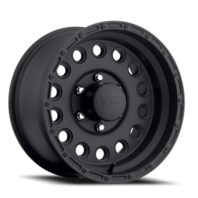 Aluminum Wheels 17x9 Rockcrusher 887B Satin Black 0 Offset 5 on 127 Bolt Pattern 83.82 Bore Raceline