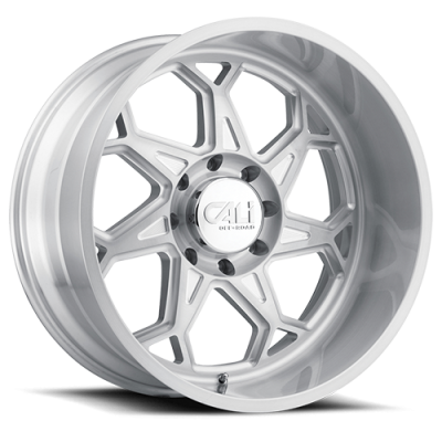 Cast Aluminum Wheels Sevenfold 9111 SL 20x12 Brushed Brushed Silver 6 On 135 Bolt Pattern -51 Offset Cali Offroad Wheels