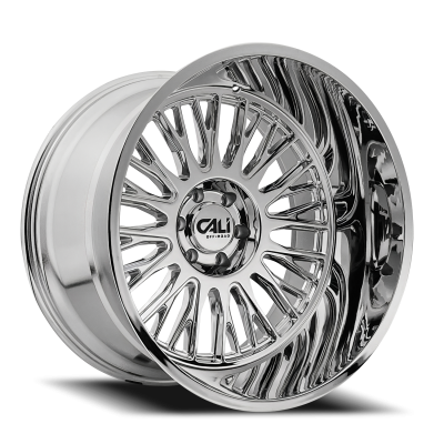 Cast Aluminum Wheels Vertex 9116 CH 26x14 Chrome 6 On 135 Bolt Pattern -76 Offset Cali Offroad Wheels