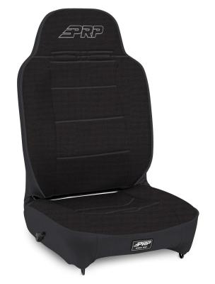 Enduro High Back Reclining Suspension Seat Passenger Side All Black PRP Seats