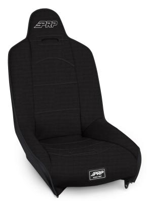 Roadster High Back Suspension Seat All Black 201 201 50 50 PRP Silver Out PRP Seats