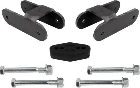 15-22 Chevy Colorado and 15-22 GMC Canyon Rear 2 Inch Lift Shackles Bare All Pro Off Road