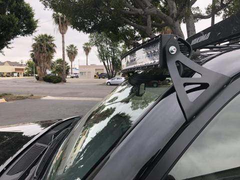 03-21 4Runner 52 Inch Curved LED Light Bar Roof Brackets Kit 5D Optic OSRAM 52 inch Dual Row Curved Bar Combo Beam No Switch Cali Raised LED