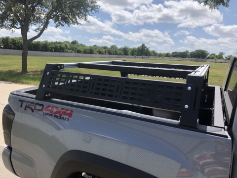 Mid Height 10 Inch Overland Bed Rack Short Bed Cali Raised LED