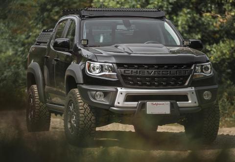 12-21 Chevy Colorado Overland Bed Rack Short Bed Tall Height Rack Cali Raised LED