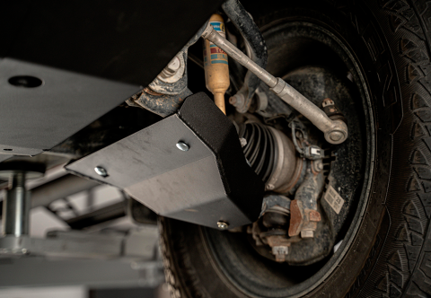 2014-Present 4Runner Fuel Tank Skid Plate Aluminum/Raw Cali Raised LED