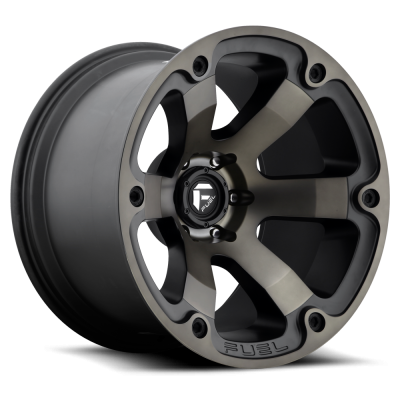 Aluminum Wheels 18X9 Beast D564 5 On 127 Matte Black/Machined Dark Tint 78.1 Bore 1 Offset 6 Spoke Fuel Off Road Wheels