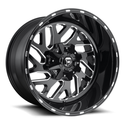 Aluminum Wheels 26X12 Triton D581 5 On 127/5 On 139.7 Gloss Black/Milled 87.1 Bore -44 Offset Mesh Spoke Fuel Off Road Wheels