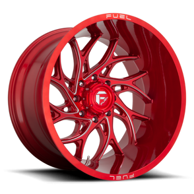 Aluminum Wheels 26X14 Runner D742 5 On 127 Candy Red Milled 71.5 Bore -75 Offset Fuel Off Road Wheels