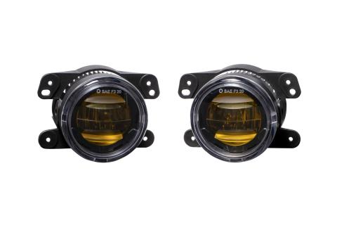 Elite Series Fog Lamps for 2005-2010 Chrysler 300 Pair Yellow 3000K Diode Dynamics