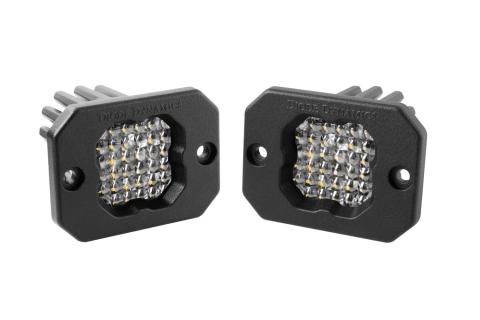 Stage Series C1 LED Pod Sport White Flood Flush RBL Pair Diode Dynamics