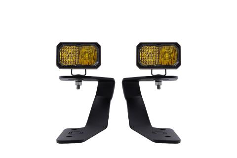 Stage Series 2in LED Ditch Light Kit for 2018-2021 Subaru Crosstrek, Pro Yellow Combo