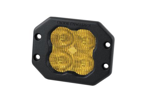 SS3 Pro ABL Yellow SAE Fog Flush Single Diode Dynamics