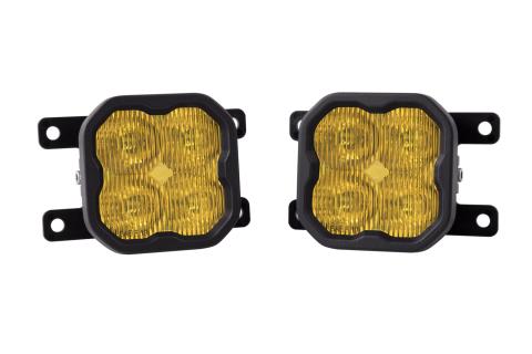 SS3 LED Fog Light Kit for 2010-2018 Ford Transit Connect Yellow SAE Fog Max w/ Backlight Diode Dynamics